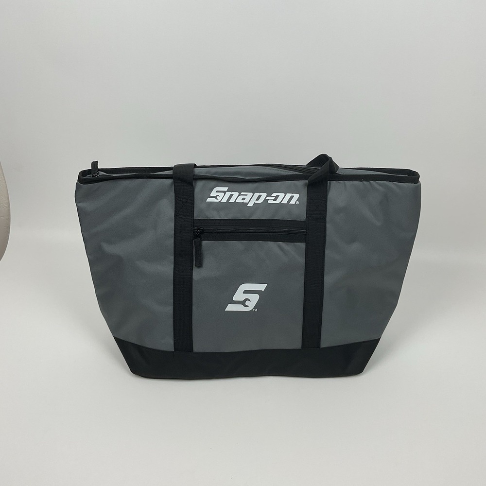 Snap On Cooler Tote Bag Insulated Lunch Bag Tool Logo Gray Black New Travel Gear